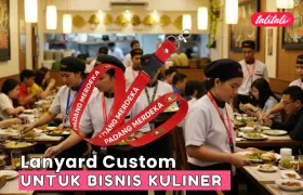 Lanyard Custom untuk Bisnis Kuliner, Ini Vendor Cetaknya