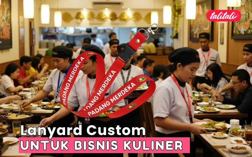 Lanyard Custom untuk Bisnis Kuliner, Ini Vendor Cetaknya