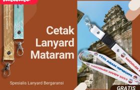 Jasa Cetak Lanyard Mataram Dengan Bahan Rajutan Benang Nylon