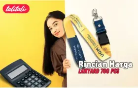 Rincian Harga Lanyard 700 Pcs dari Vendor Talitali (Special Price)